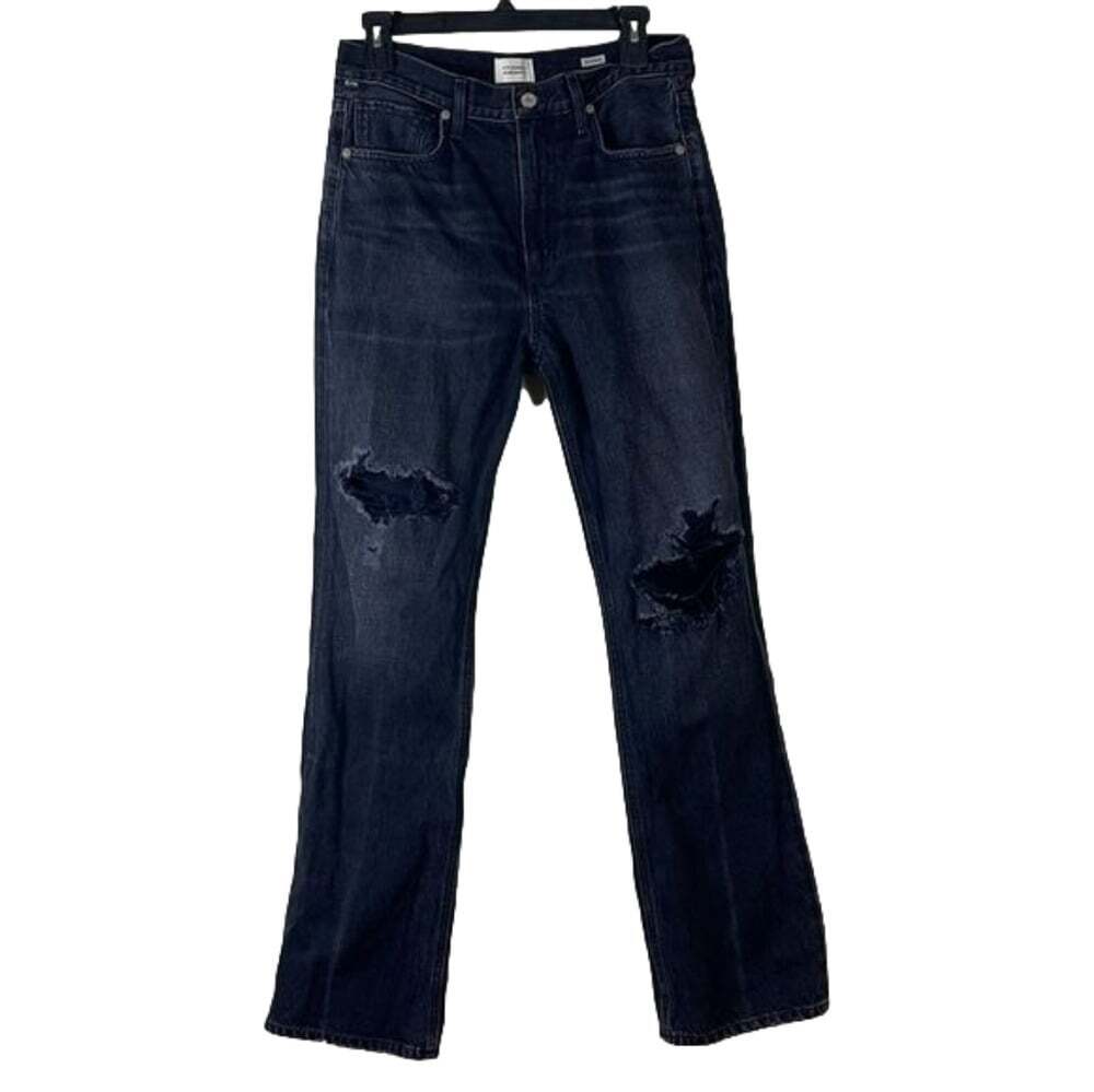 Citizens of Humanity Libby Jeans Distressed in Washed Black Size 27